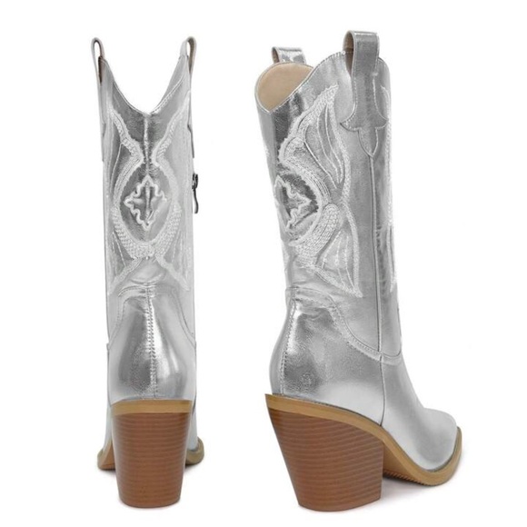 Chrome Cowgirl Boots Women’s 7.5 NEW - Picture 3 of 13